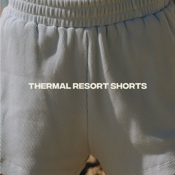 Oversized Thermal Henley in Light Blue - Picture 2 of 2